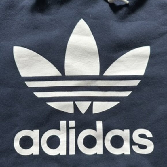 Adidas Originals Trefoil Logo Hoodie – Navy Blue – Size XL - Picture 3 of 5